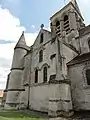 Tour ronde et part de la façade côté nord.