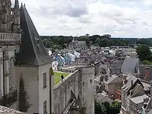 Amboise vue du château.