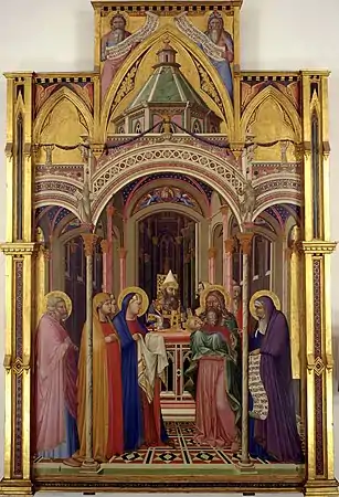 La Présentation au temple, 1342Galerie des Offices, Florence.