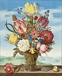 Bouquet de fleurs sur un rebord (1619-1620), Musée d'art du comté de Los Angeles