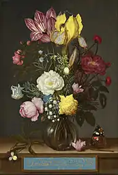 Bouquet de fleurs dans un vase de verre (1621), National Gallery of Art, Washington
