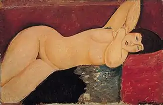 Nu couché, Modigliani, 1917