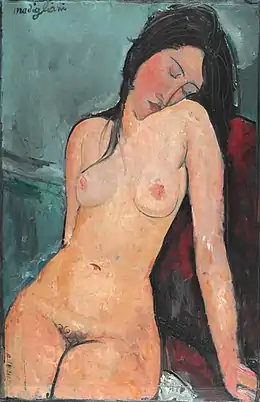 Amedeo Modigliani, Nu féminin, 1916