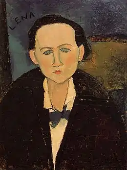 Amedeo Modigliani, Portrait d'Elena Pavlowski, 1917.