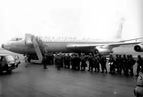 Un Boeing 707 de la compagnie American Airlines, similaire à celui impliqué dans l'accident.