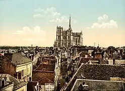 Vue de la cathédrale depuis le Beffroi en 1895.