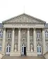 Palais de justice d'Amiens : façade ouest, porche central