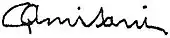 signature de Giuseppe Amisani
