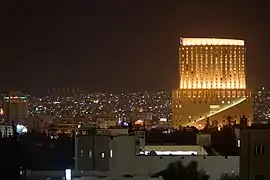 Vue d'Amman de nuit