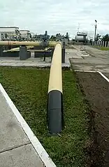 Station de pompage du pipeline d'ammoniac Premier compteur du pipeline d'ammoniac Togliatti-Odessa.
