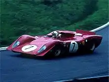 Amon sur Ferrari 312P au Nürburgring en 1969