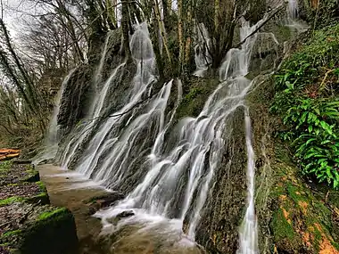 La cascade de l'Adhuy.