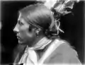 Amos Two Bulls, indien Sioux du Dakota dans le Buffalo Bill's Wild West Show (1900)