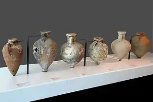 Amphores à vin de l'Antiquité, musée d'histoire de Marseille