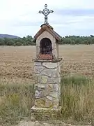 Ampus (Var). Oratoire vers la chapelle Notre-Dame de Spéluque, dite N.-D. du Plan.