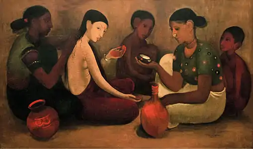 Toilettes de mariée, 1937, New Delhi, National Gallery of Modern Art.