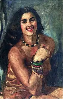Autoportrait, 1930, New Delhi, National Gallery of Modern Art.