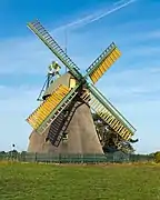 Moulin à vent à Amrum près de Nebel. Photo septembre 2018.