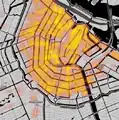 Carte géographique traitée comme une carte thermique : le cas du centre-ville d'Amsterdam