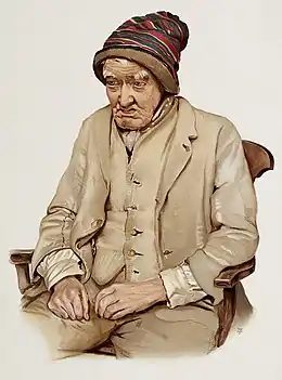 Description de l'image An old man diagnosed as suffering from senile dementia. Colo Wellcome L0026689.jpg.