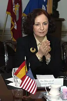 Ana Palacio, ministre des Affaires étrangères entre 2002 et 2004.