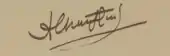 Signature de Anatole Chauffard