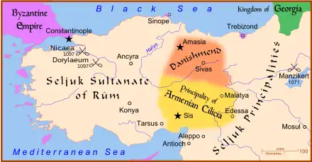 L'Anatolie en 1097 avant le siège de Nicée