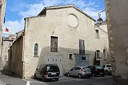 Ancien couvent des Carmeséglise conventuelle en totalité ; les vestiges du cloître