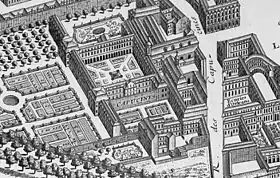 Le couvent des Capucines, plan de Turgot, 1739.