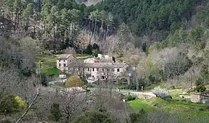 L'ancien moulinage de Gaude.