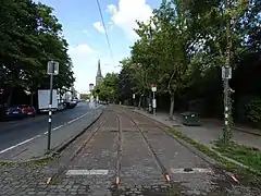 Ancien terminus du cimetière de Jette de la ligne 94, rarement utilisé depuis 2007.