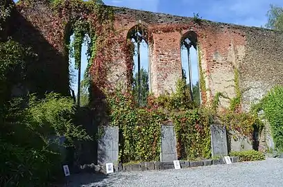 Fenêtres de l'église abbatiale de Soleilmont.