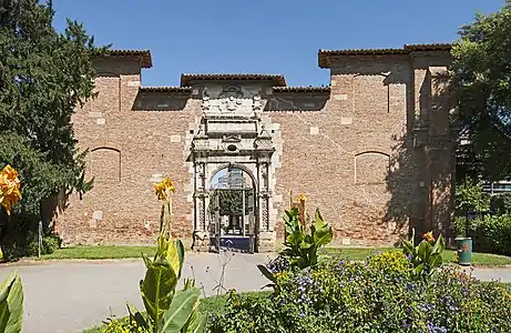 Ancienne porte de la Commutation, jardin des plantes de Toulouse