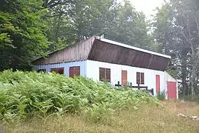 Vue aérienne de la station.