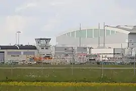 Ancienne tour de contrôle de l'aéroport de Saint-Nazaire (site Airbus Industrie)