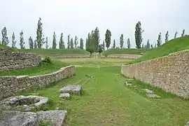 Les restes de l'amphithéâtre