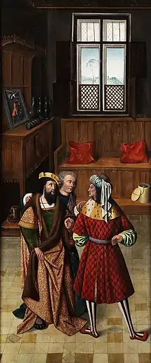 tableau représentant Samuel, Saül et David