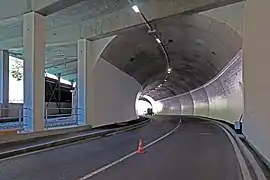 Le tunnel modernisé en 2014 (2015).