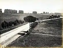 La via Appia Nuova et l'aqueduc de Claude