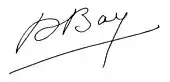 signature d'André Bay