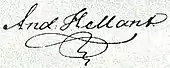 signature d'Anders Hellant