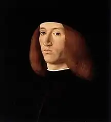 Portrait de jeune hommeAprès 1490, Madrid.