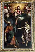 MAdonne en Gloire avec saint André et saint Sébastien, Eglise San Giuliano, Macerata