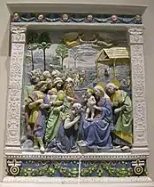 Andrea della Robbia Adoration des Mages, 1500.