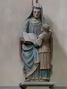 Statue représentant la Vierge et sainte Anne