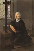 Sainte Angèle Mérici. Peintre anonyme du XVIIe siècle