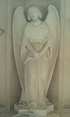 L'Ange de la Résignation, marbre ornant son tombeau, chapelle royale de Dreux.