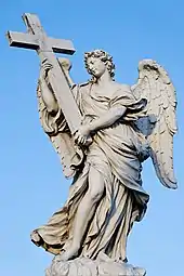 Ange portant la croix, pont Saint-Ange, Rome