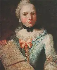 Angelica Kauffmannà 11 ou 12 ans, 1753