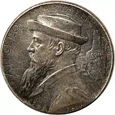 Portrait d'Angelo Mariani, médaille d'Oscar Roty.